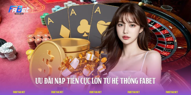 Ưu đãi nạp tiền cực lớn từ hệ thống FABET
